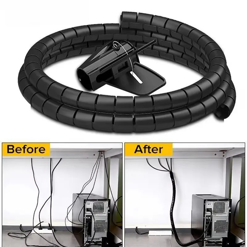 Cable Lock Flexible - 2M/1M 16mm/10mm kablo düzenleyici Yönetim Araçları
