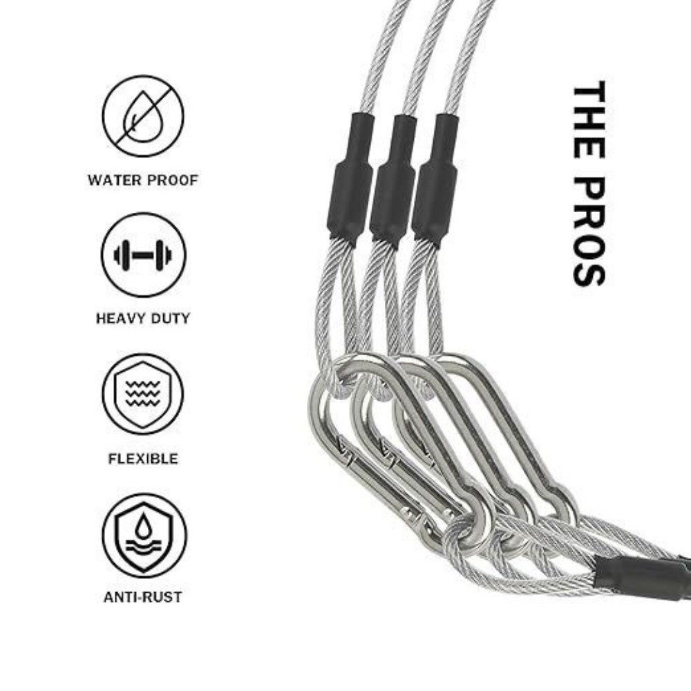 Paslanmaz Çelik Güvenlik Kablo - Cable Lock Flexible incelemesi ve fiyatı